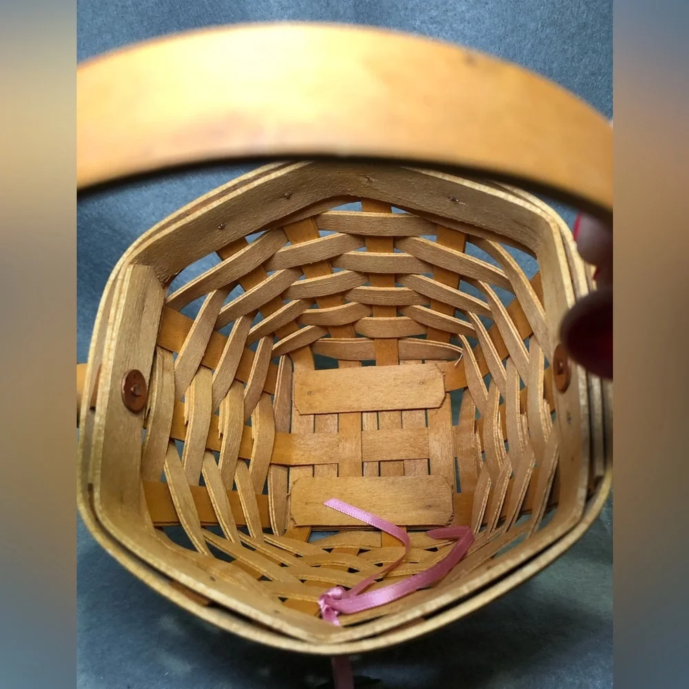 LONGABERGER 2001 HORIZON OF HOPE BASKET FOR THE AMERICAN CANCER SOCIETY